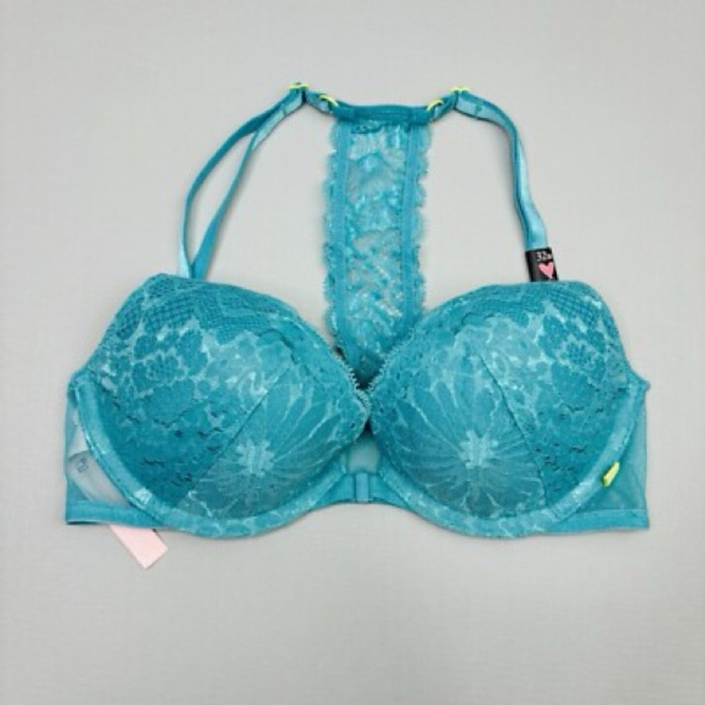 Victoria's Secret Turquoise Lace Halter Bra